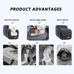 Loapooet center console plush cushion providing cozy comfort for small pets.