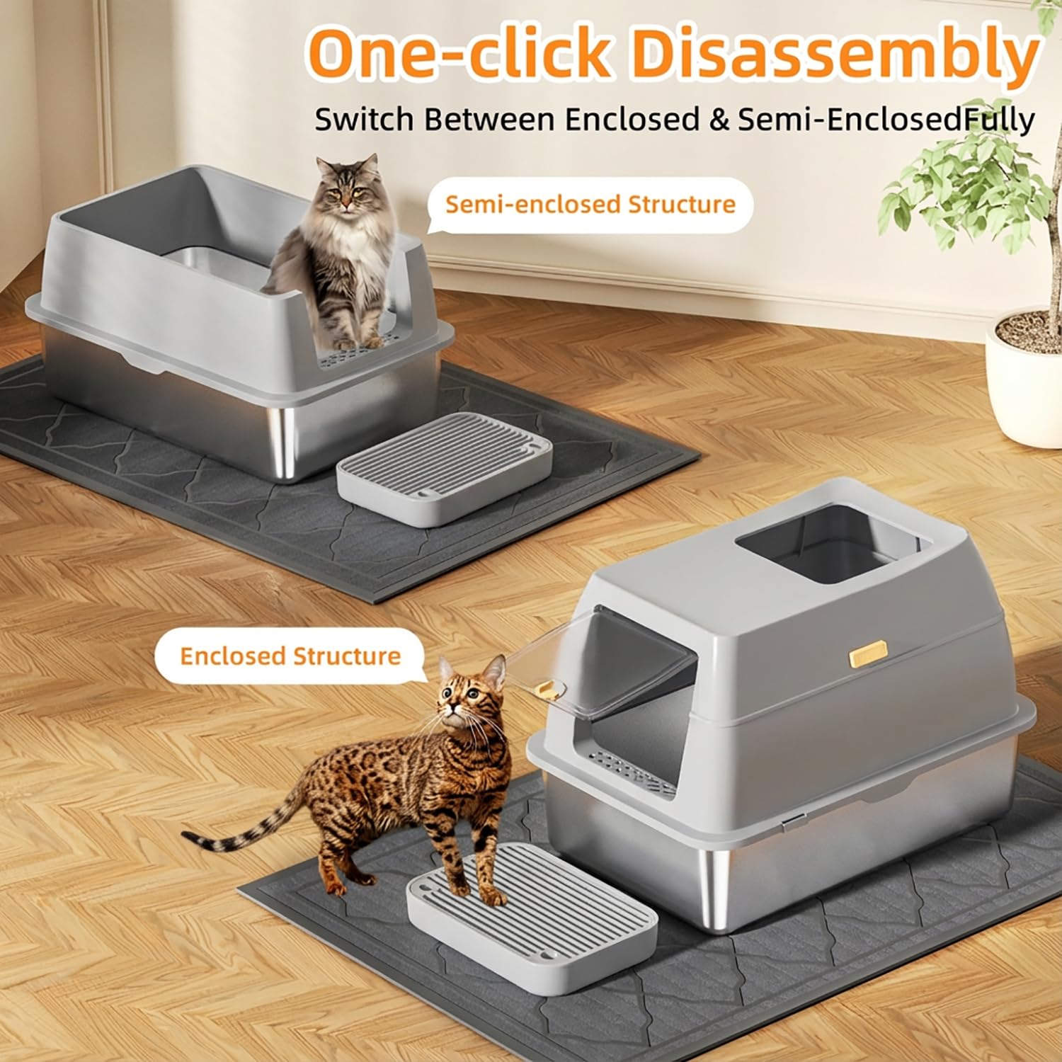 Lobeve top-entry litter box offers convenient access for playful cats.
