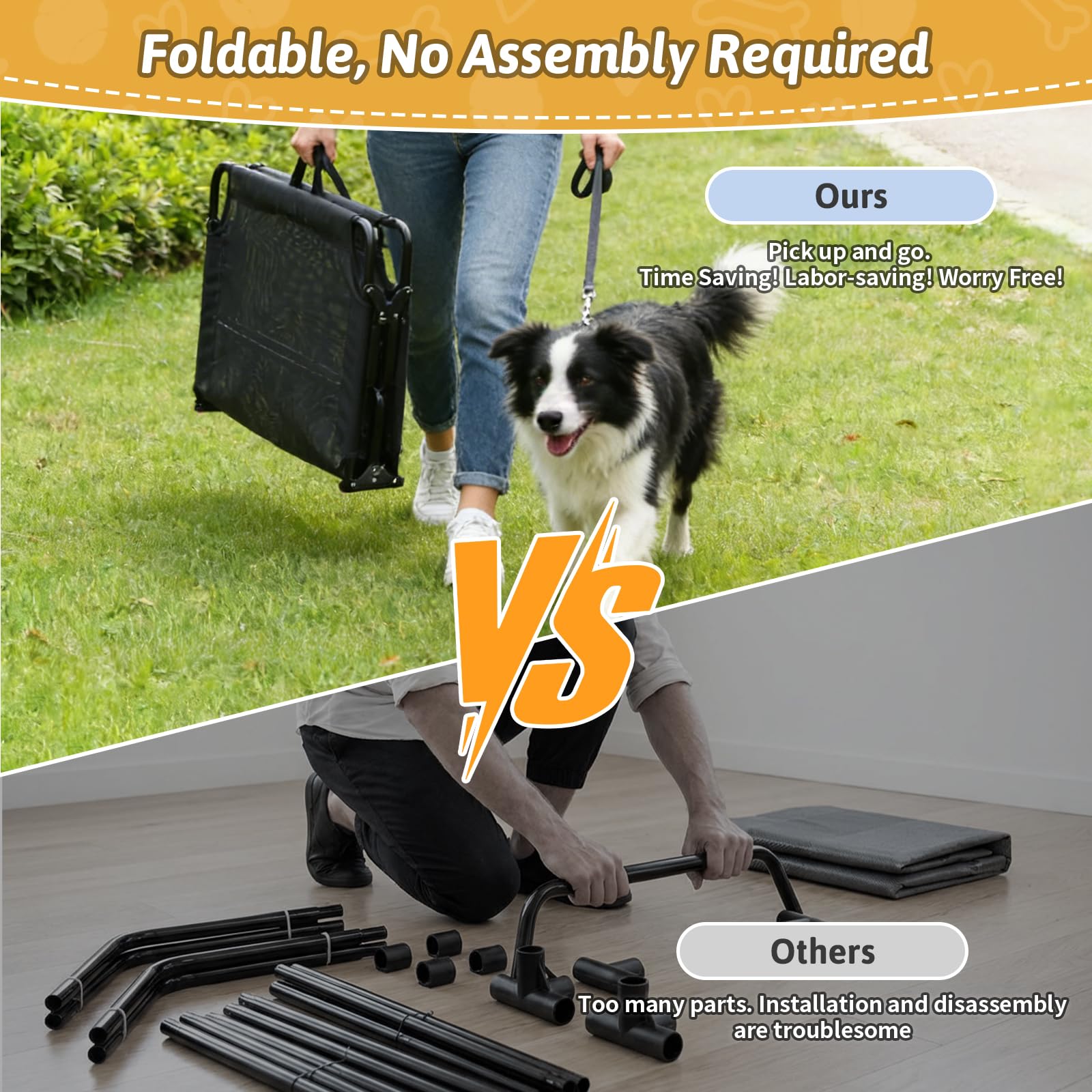 Loebelle breathable mesh dog bed surface keeps pets cool in hot days