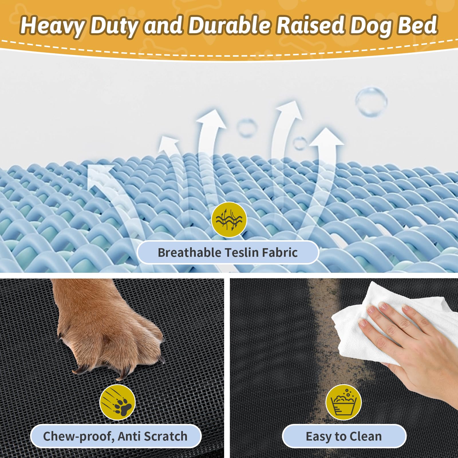 Loebelle three-sided-support dog bed adds stability for multiple pets