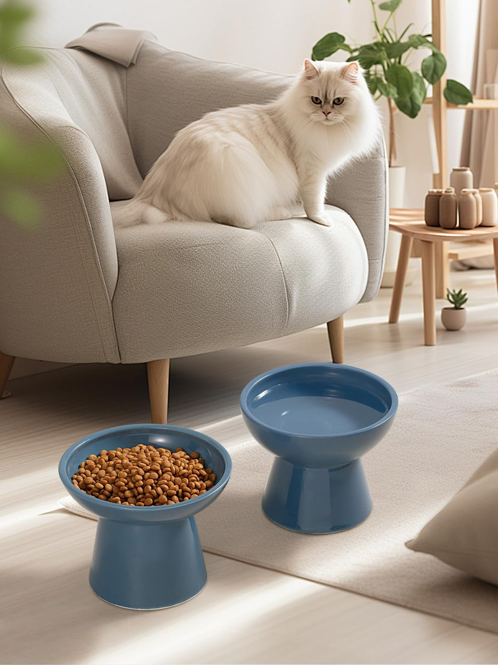 LoeJan deep blue bowls add modern style to home decor.