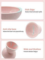 LoeJan 5-inch raised design promotes comfortable eating posture.