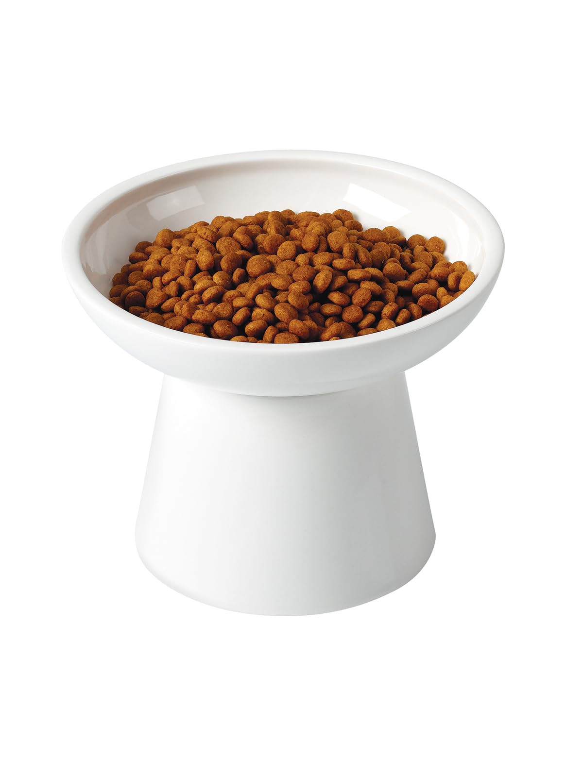 LoeJan elevated cat bowls water-bowl-deep prevents splashing during drinking