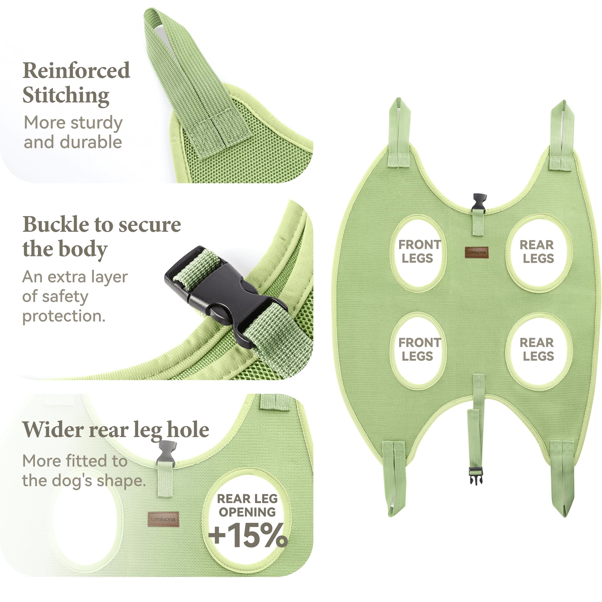 Loesuona hammock mounts on standard tables, easing nail trims and bathing sessions.
