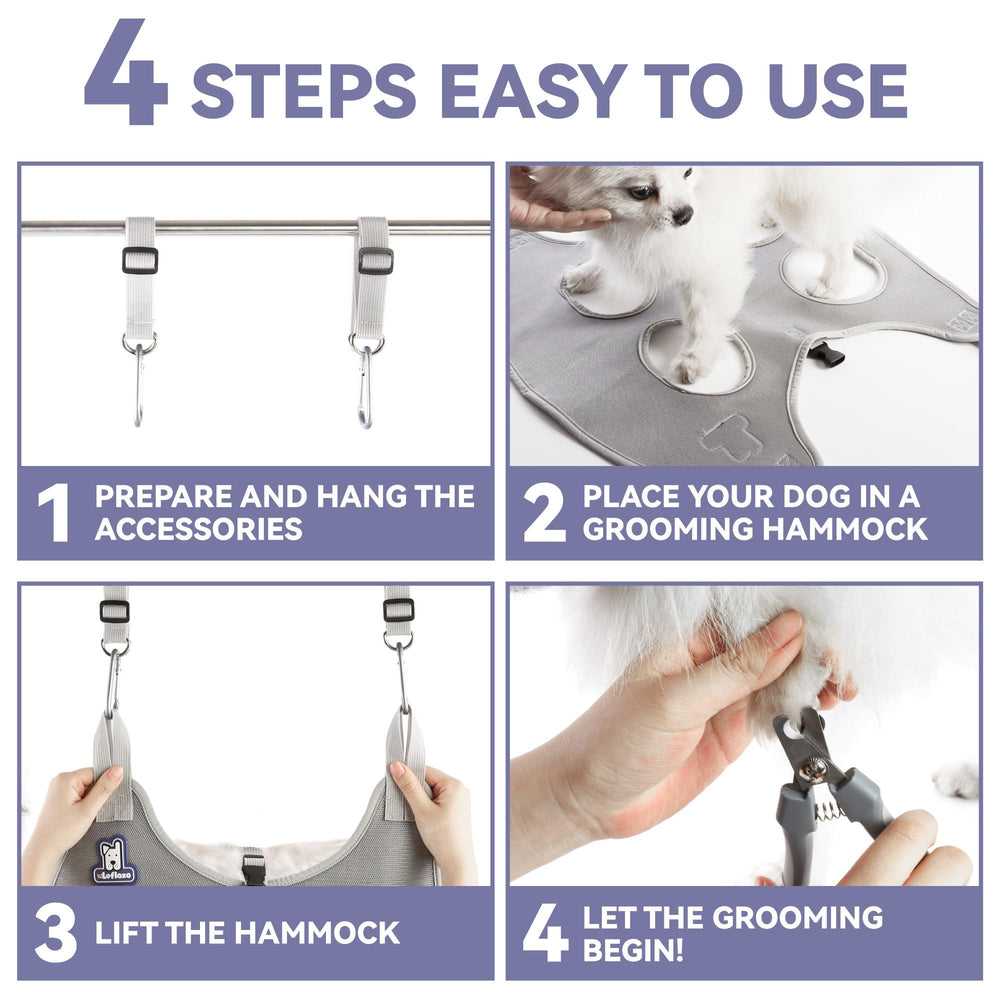 Loflaze home grooming kit supports cats and dogs during nail care.