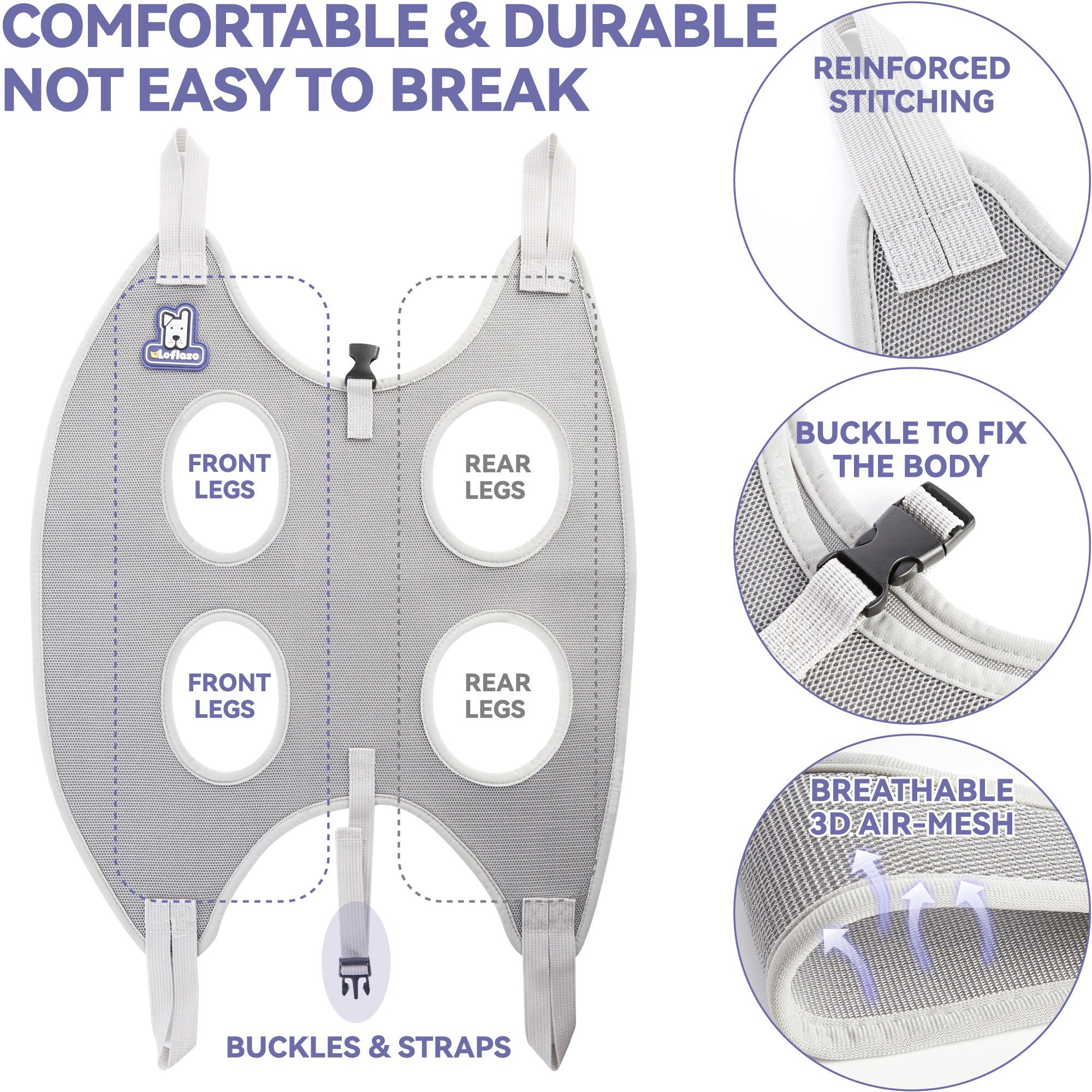 Loflaze pet comb ready to detangle fur during grooming.