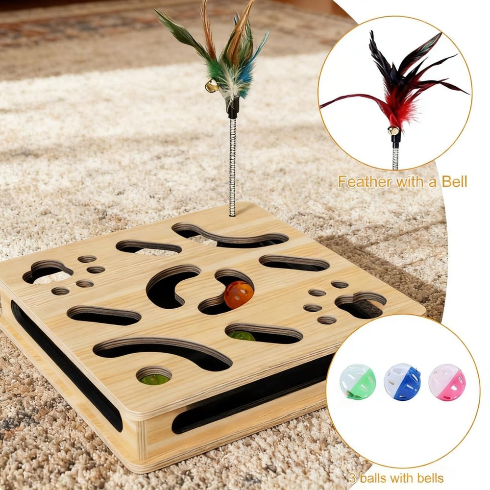 Loisdaro durable wood construction supports long-lasting claw maintenance and safe play.