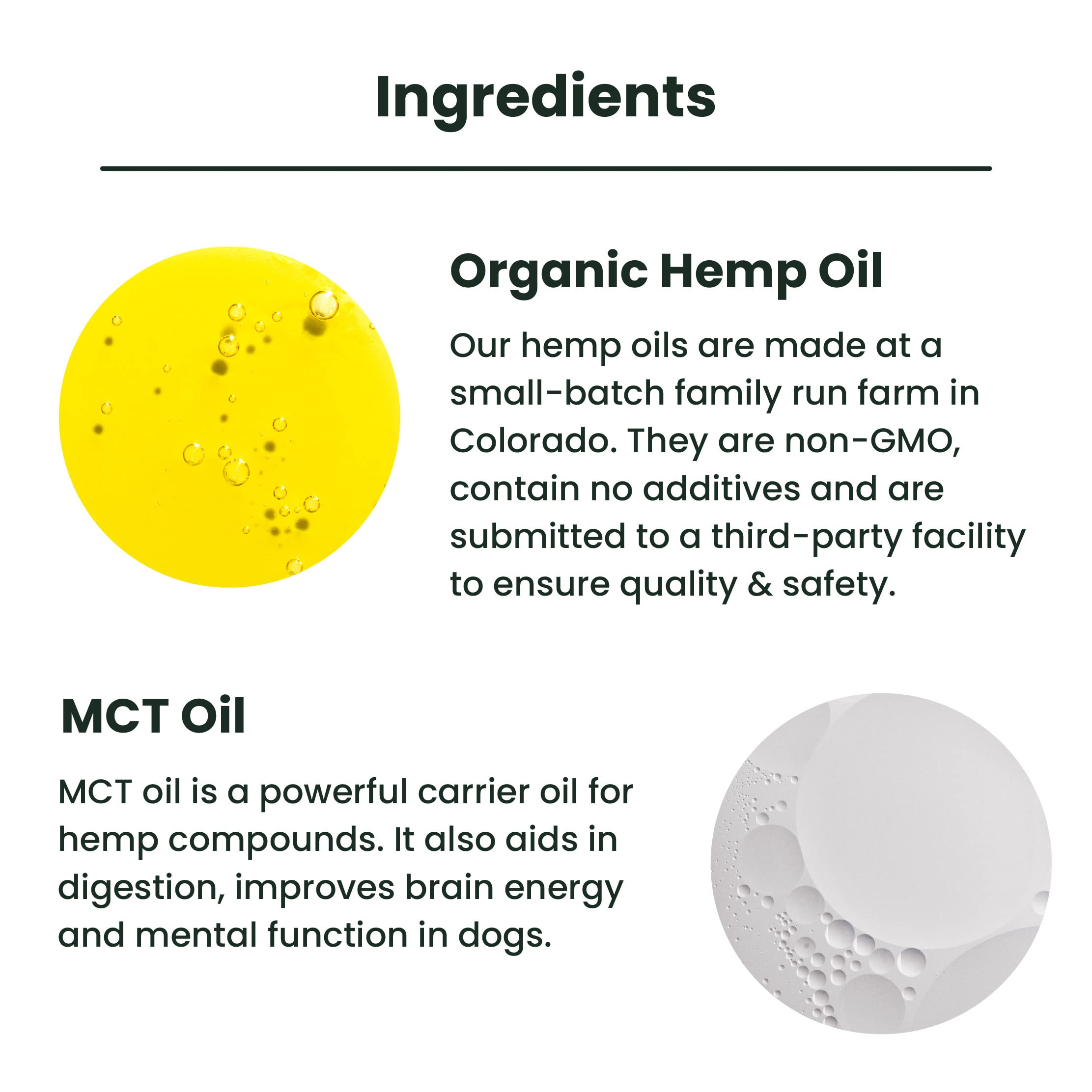 Lolahemp drops being applied to a pet for quick calming relief.