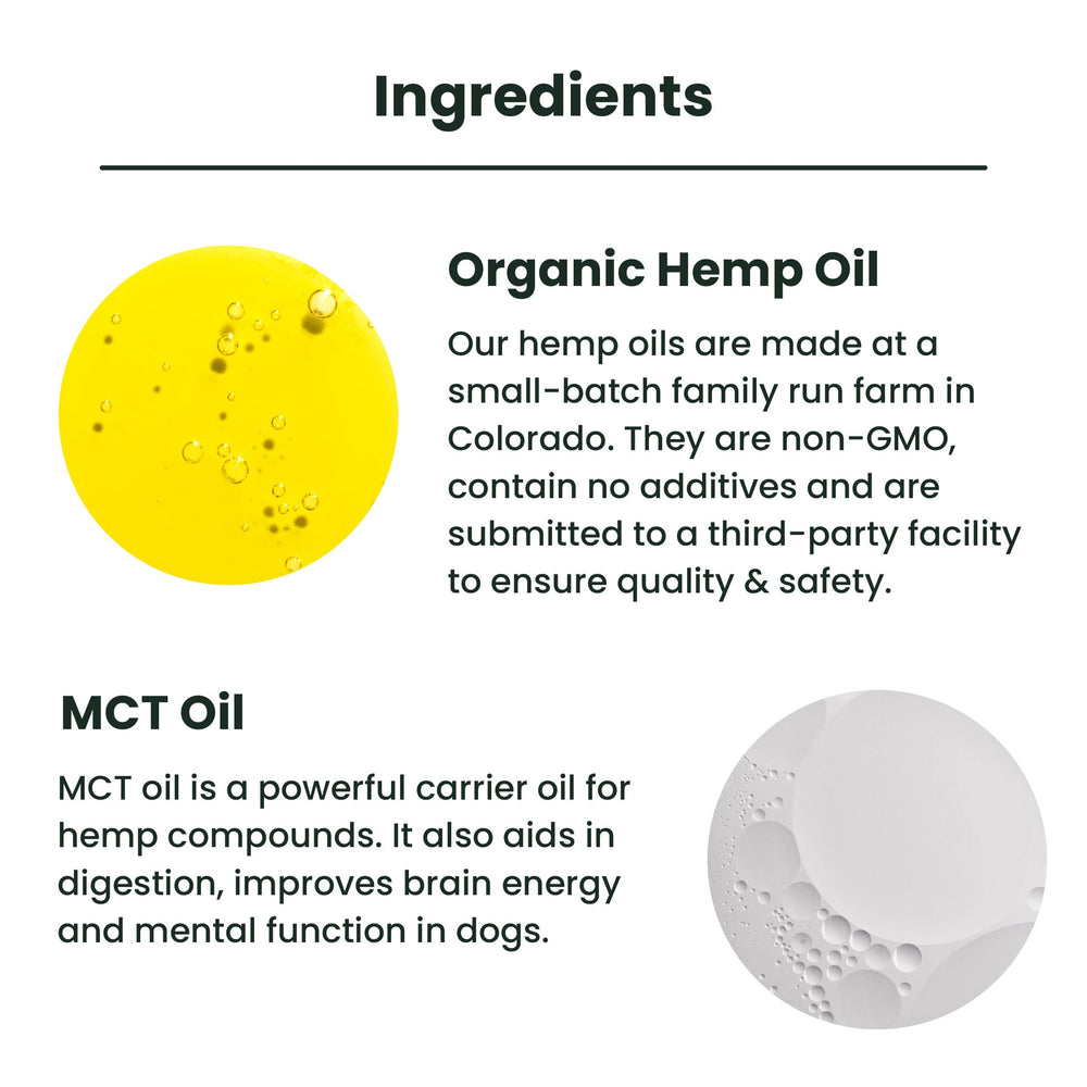 Lolahemp drops being applied to a pet for quick calming relief.