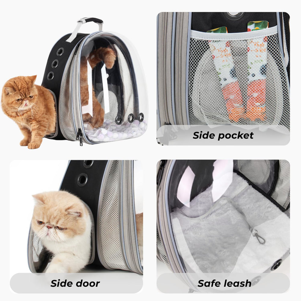 LOLLIMEOW removable cushion adds all-season comfort inside the carrier.