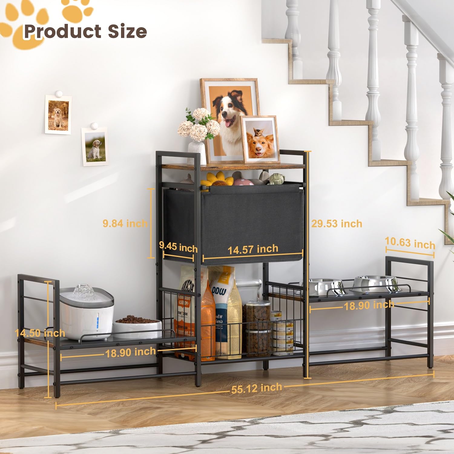 Lomivra easy-assembly pet feeder kit with tools and manual.