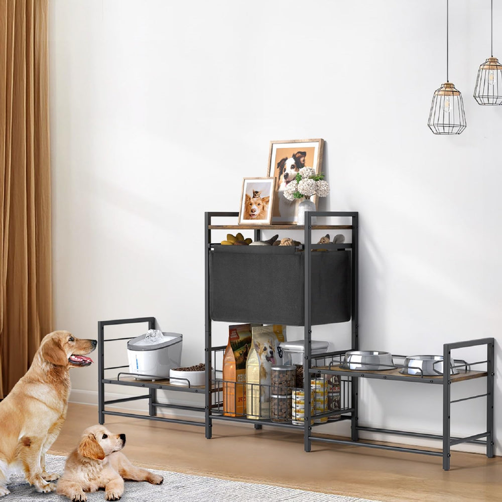 Lomivra storage basket helps organize cans, jackets, and treats.