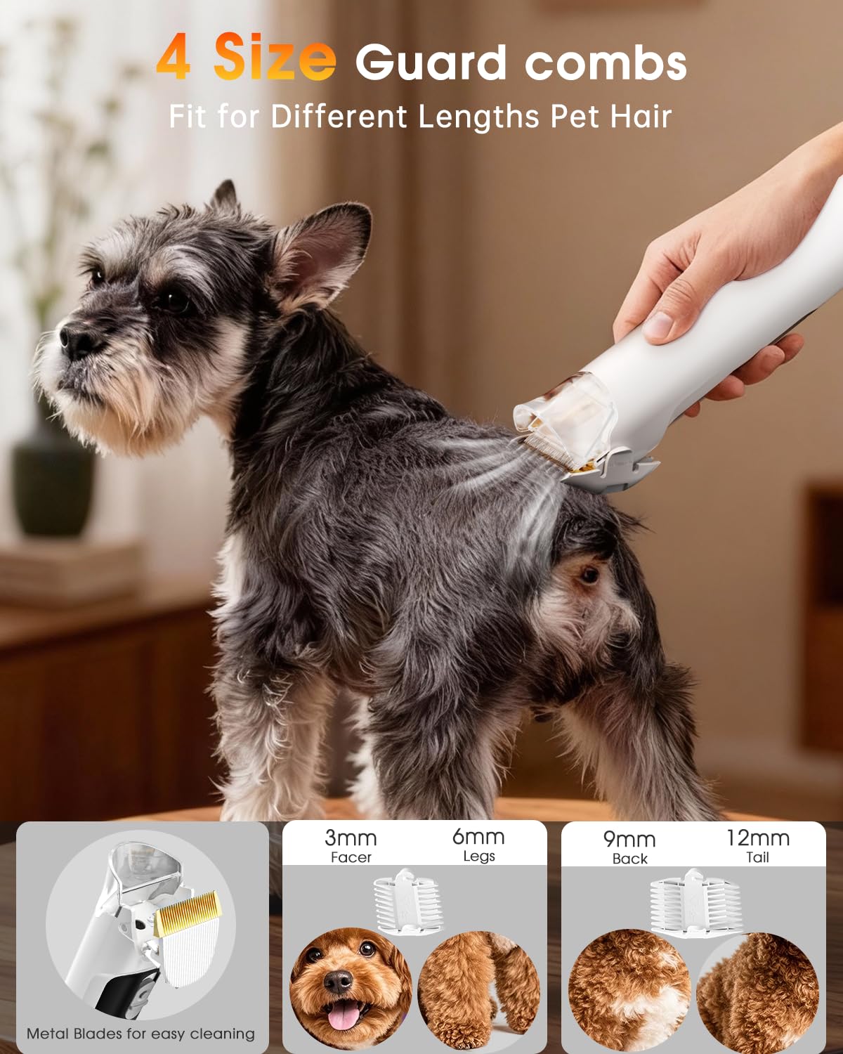 LOMMOL adjustable suction levels customize grooming power
