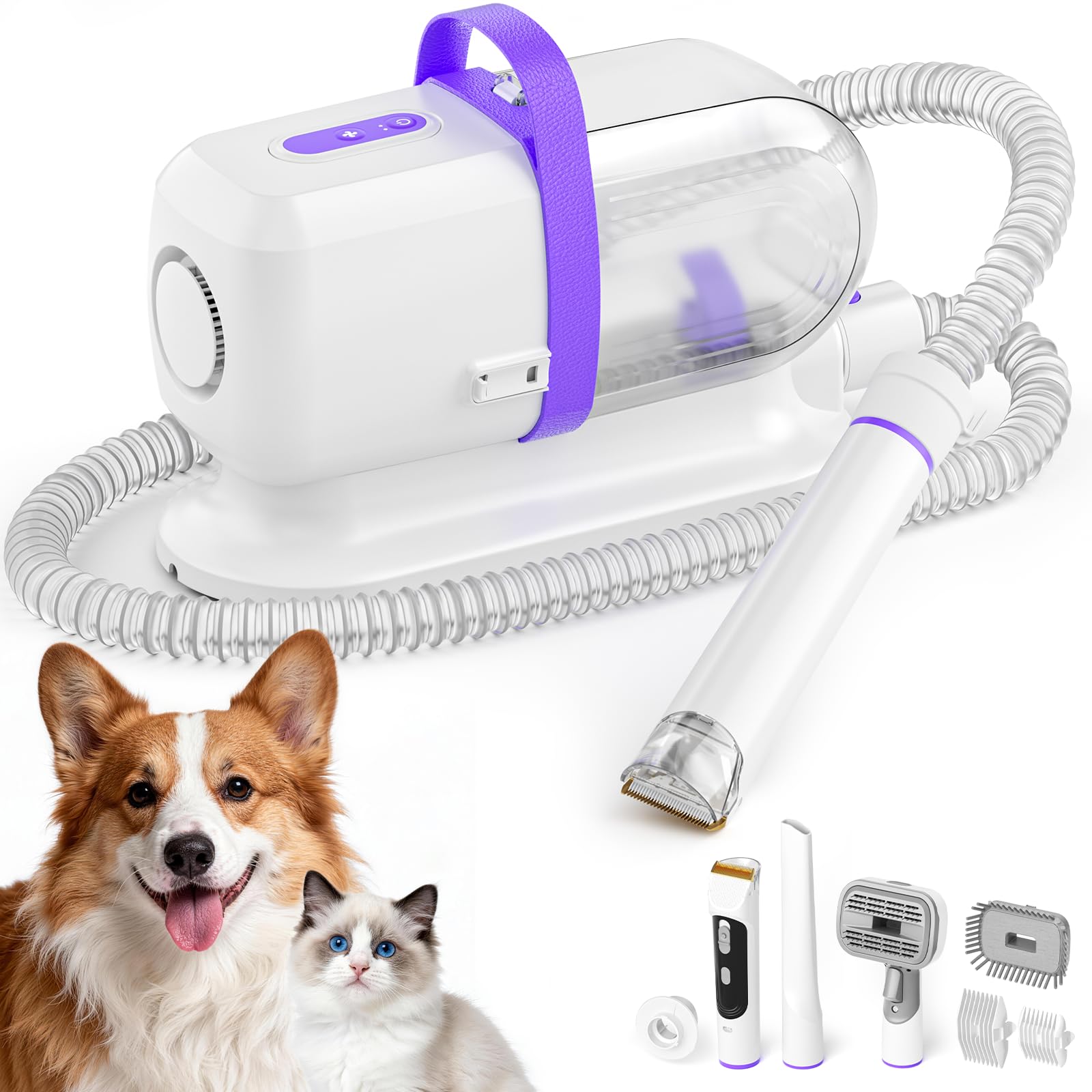 LOMMOL 6-in-1 dog grooming vacuum for at-home grooming sessions