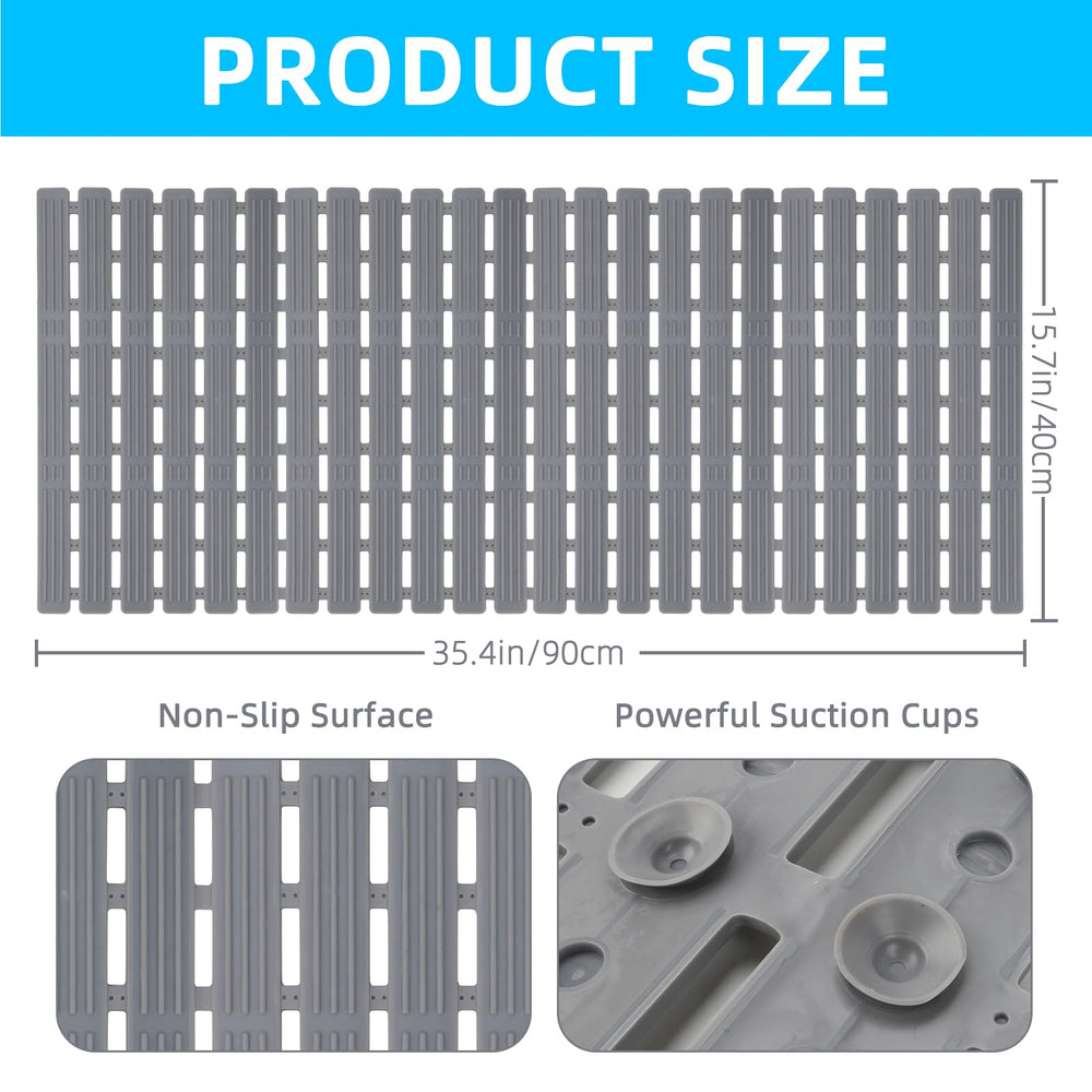Lonepetu 216 suction cups ensure stable grip on smooth tub surfaces.