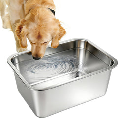 Lonepetu 3-gallon water bowl for large dogs with high capacity for long hydration