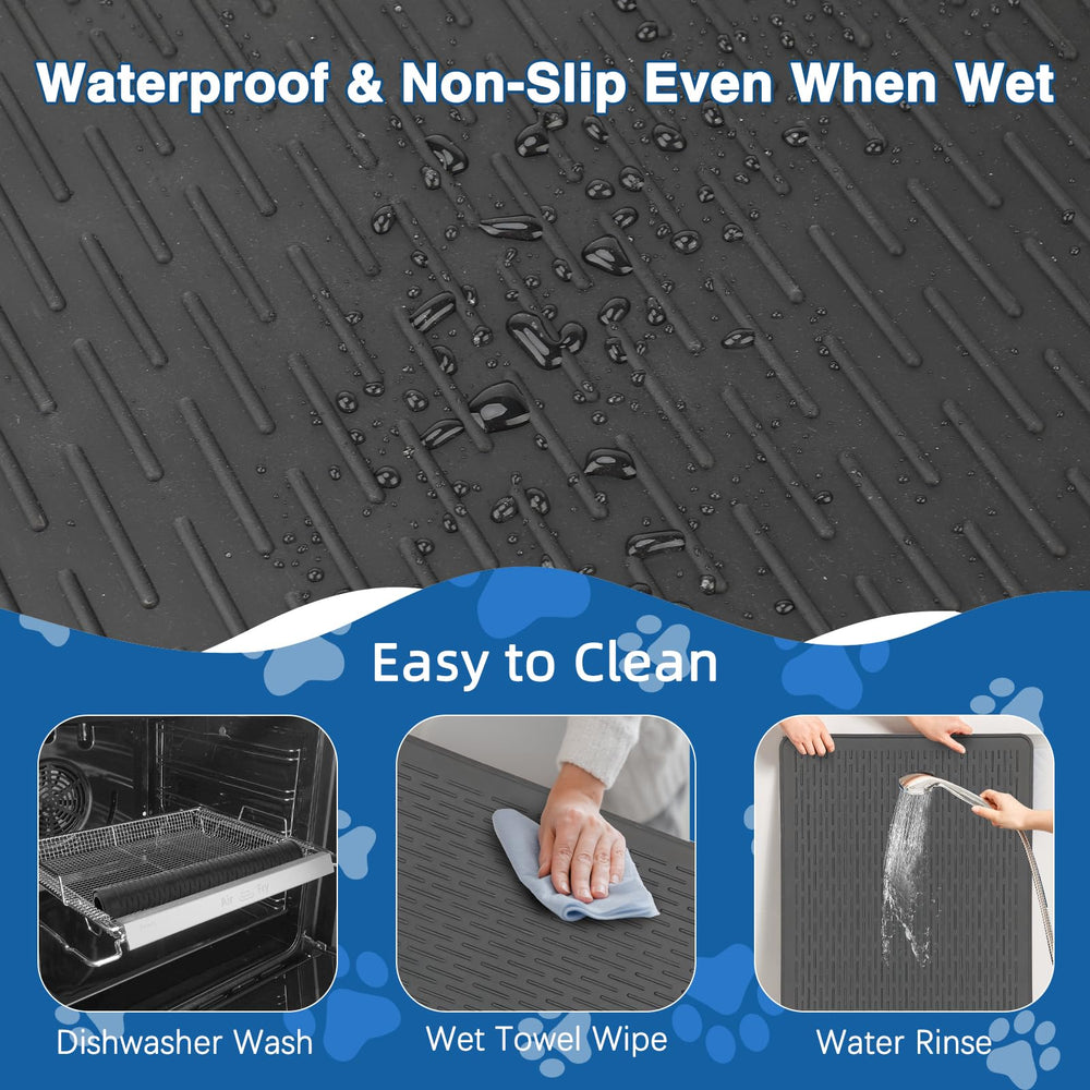 Lonepetu easy-clean grooming mat for quick maintenance