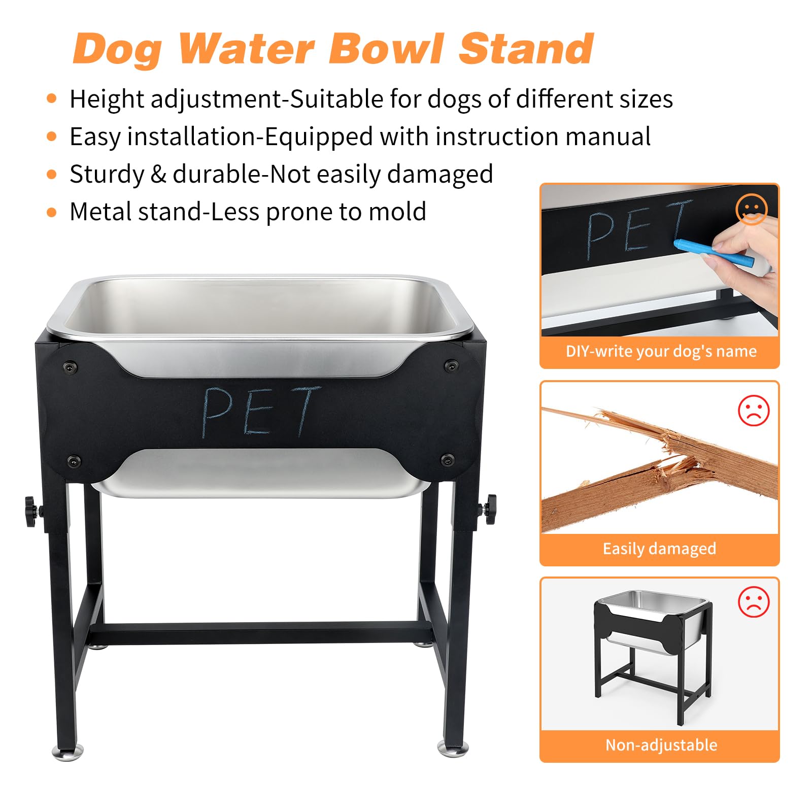 Lonepetu smooth inner surface enables quick cleaning and maintenance.