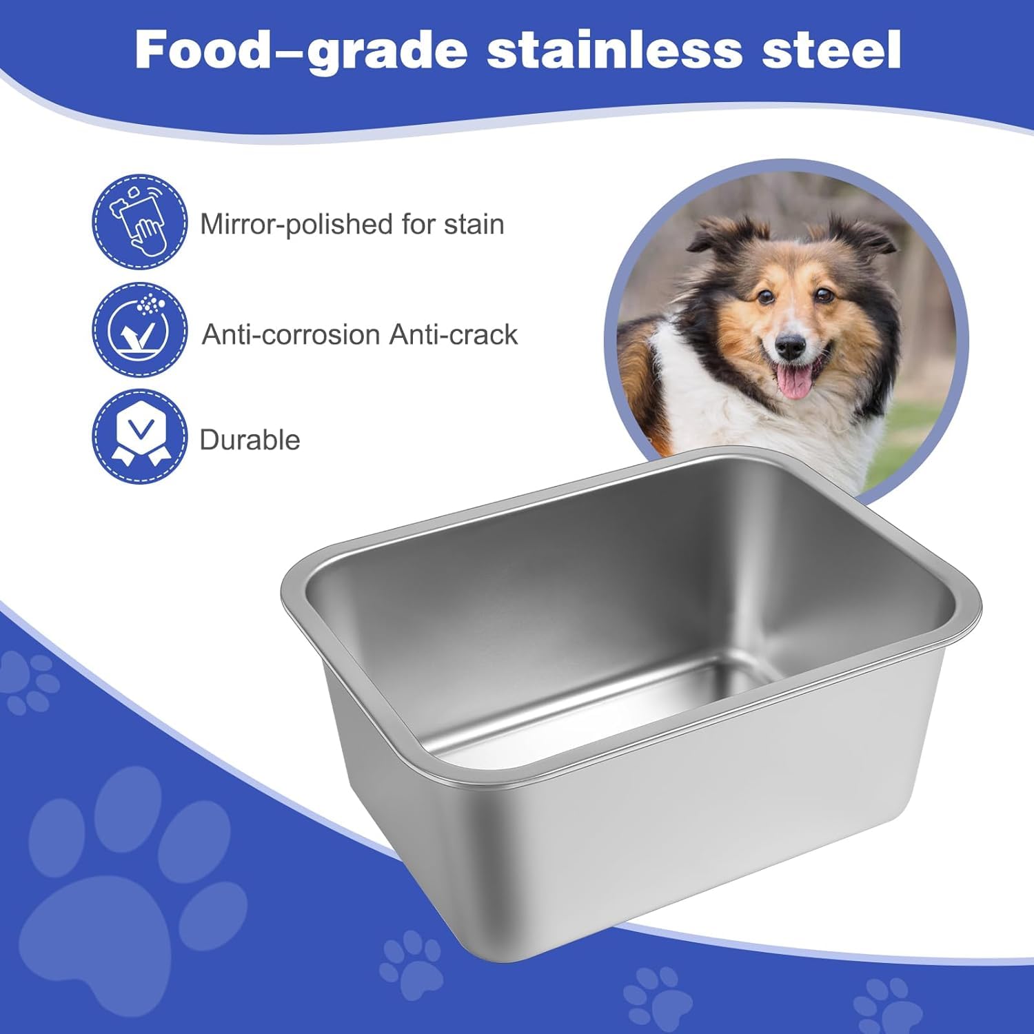 Lonepetu dishwasher-safe stainless steel bowl for quick and thorough cleaning.