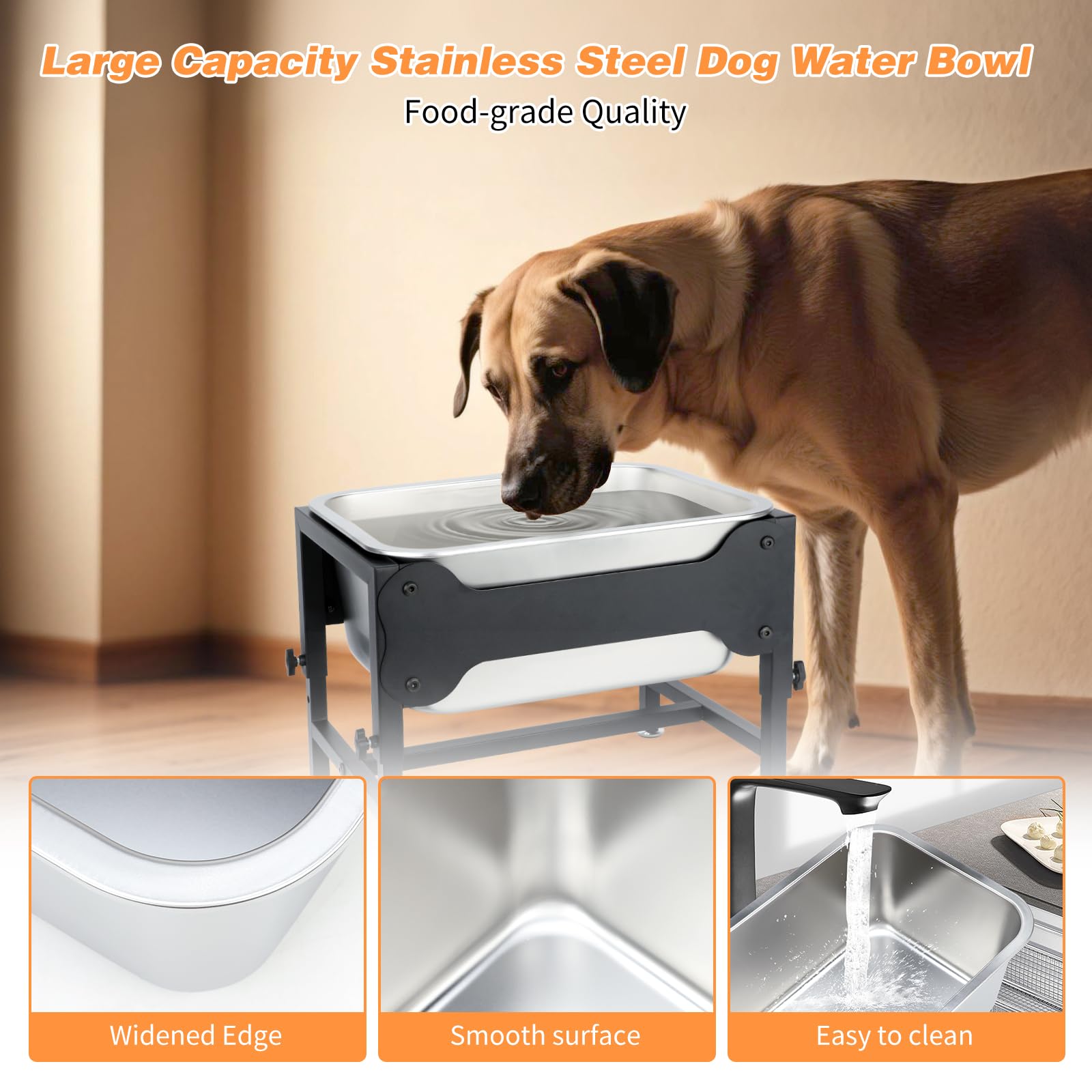 Lonepetu non-slip feet keep the stand steady during feeding.