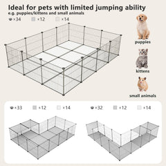 Playpen stands at 60 cm height for easy care access.