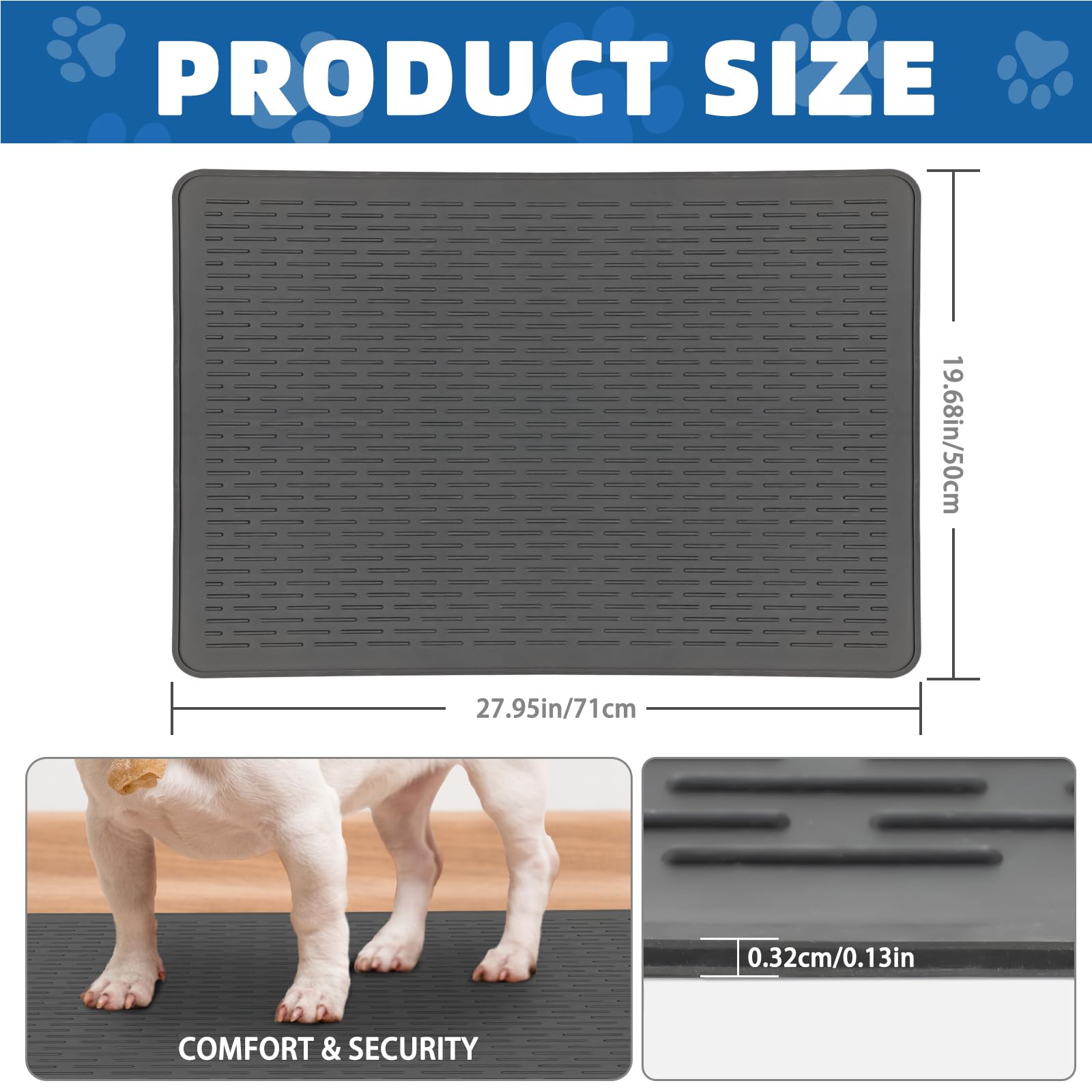 Lonepetu silicone grooming mat cushions pets during grooming