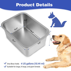 Lonepetu stainless steel bowl with mirror finish for daily use