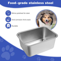 Lonepetu widened rectangular design reduces tipping and simplifies refilling
