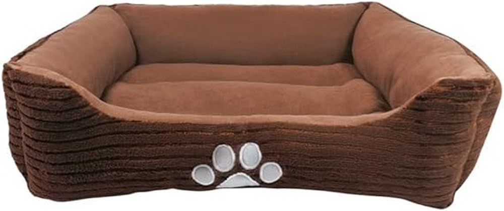 Long Rich HCT REC-005 bed with paw print for cozy, year-round comfort.