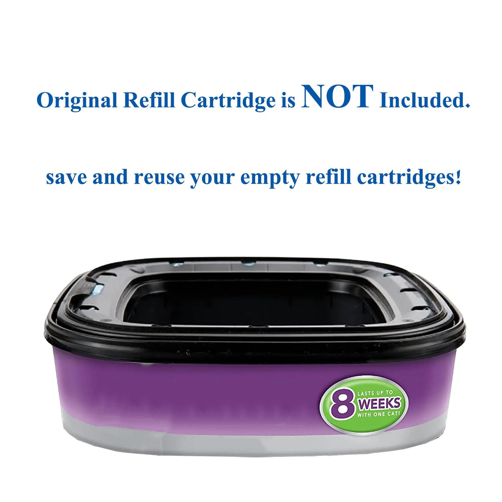LongDear easy-install refill shown being placed into a litter pail