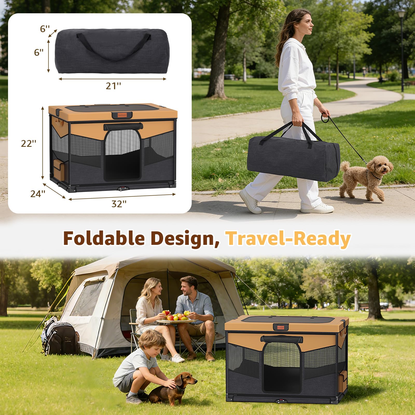 LOOBANI 360-degree breathable mesh keeps pets cool and comfortable