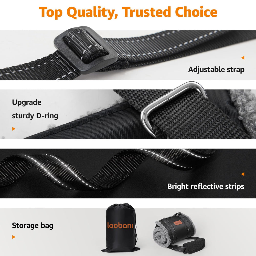LOOBANI adjustable straps fit a range of dog sizes.