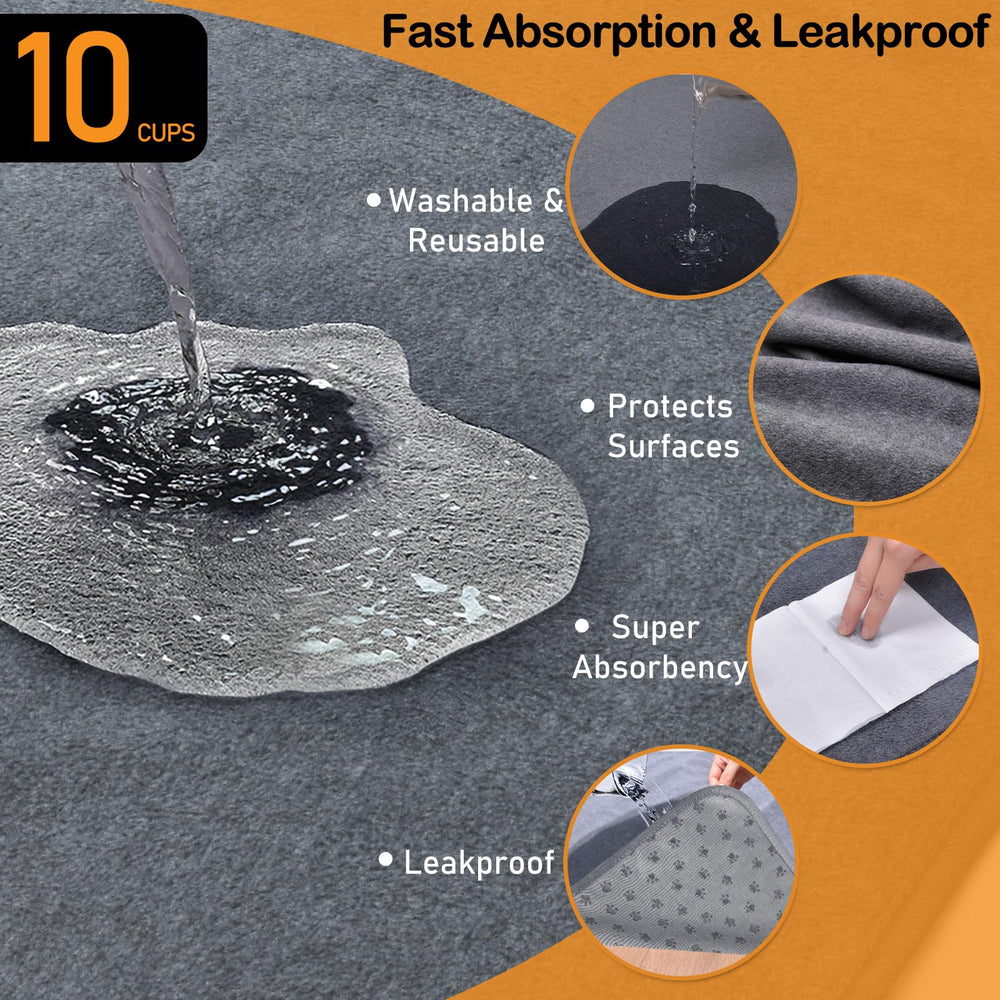 LOOBANI anti-slip bottom closeup shows secure placement on smooth floors