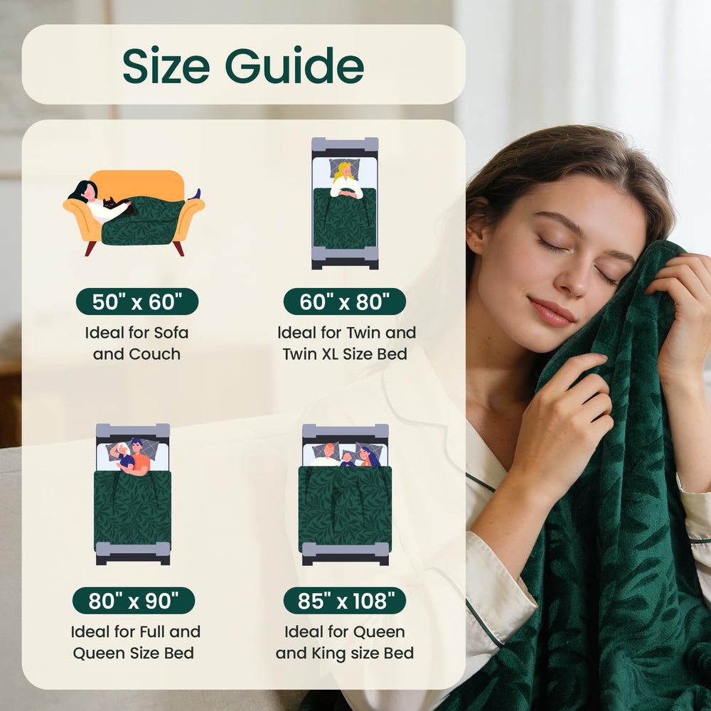LOOBANI blanket on sofa offers protective and cozy lounge coverage.