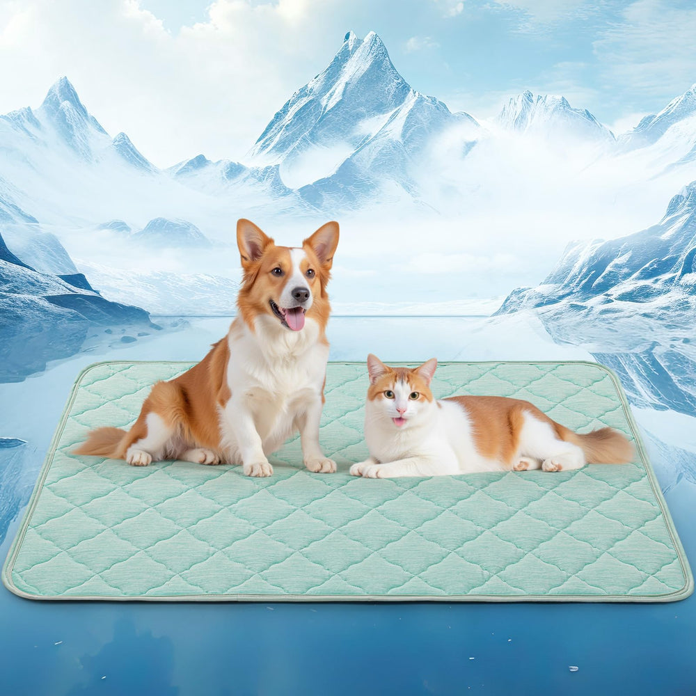 LOOBANI dog cooling mat 40x28 inches provides roomy space for large dogs to rest comfortably.