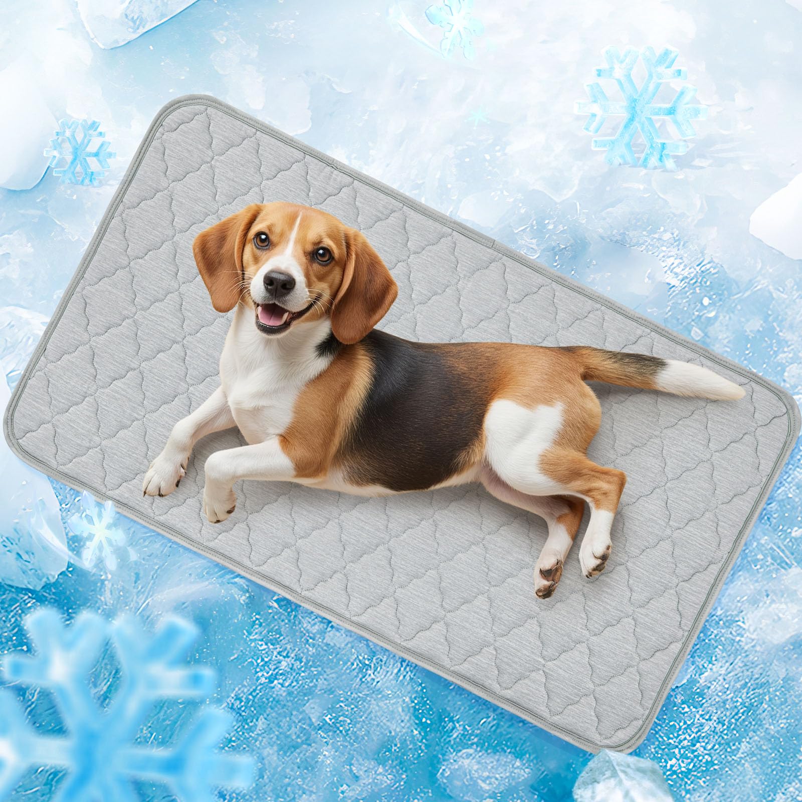 LOOBANI cooling mat with cooling fabric top for summer comfort