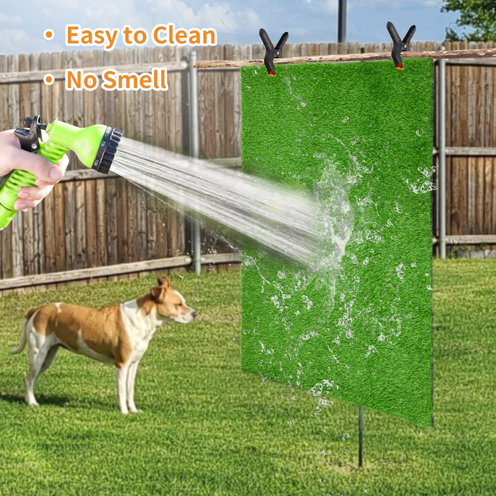 LOOBANI Dog Grass Pad designed for indoor use with easy setup and cleaning.
