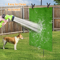 LOOBANI Dog Grass Pad designed for indoor use with easy setup and cleaning.
