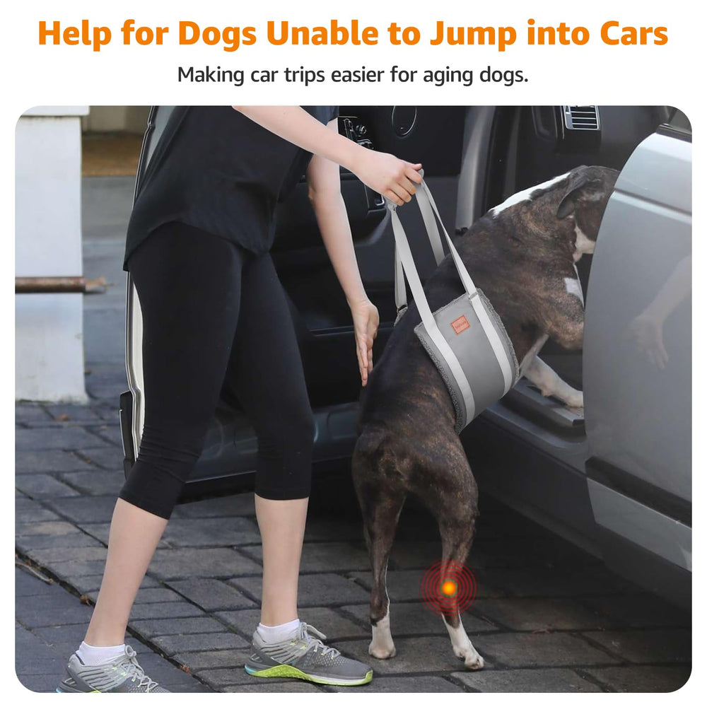 LOOBANI sling features heavy-duty straps for secure lifting of any breed.