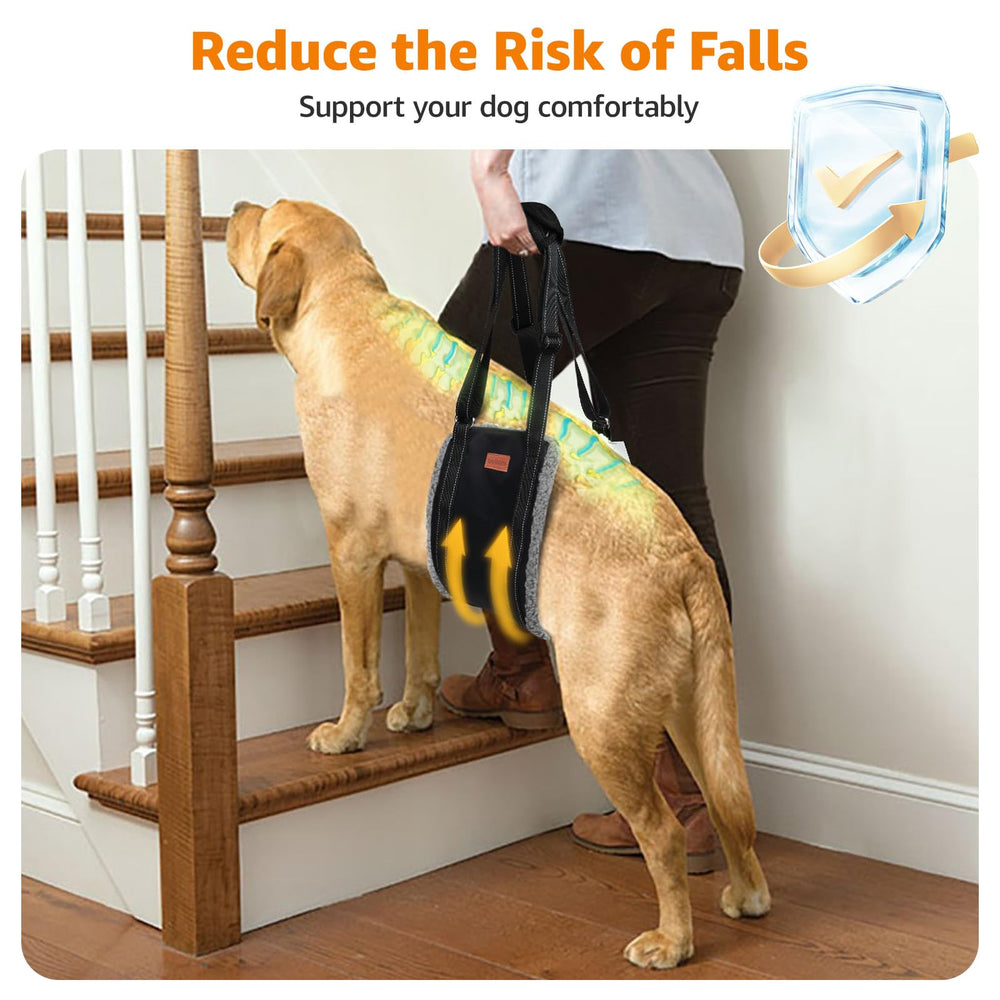 LOOBANI dog sling reflective strap enhances visibility during evening walks.