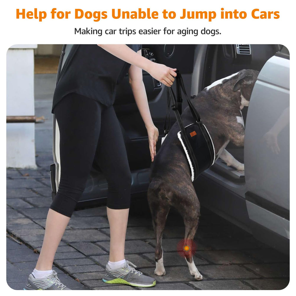 LOOBANI dog sling soft padding lining offers gentle contact and comfort.