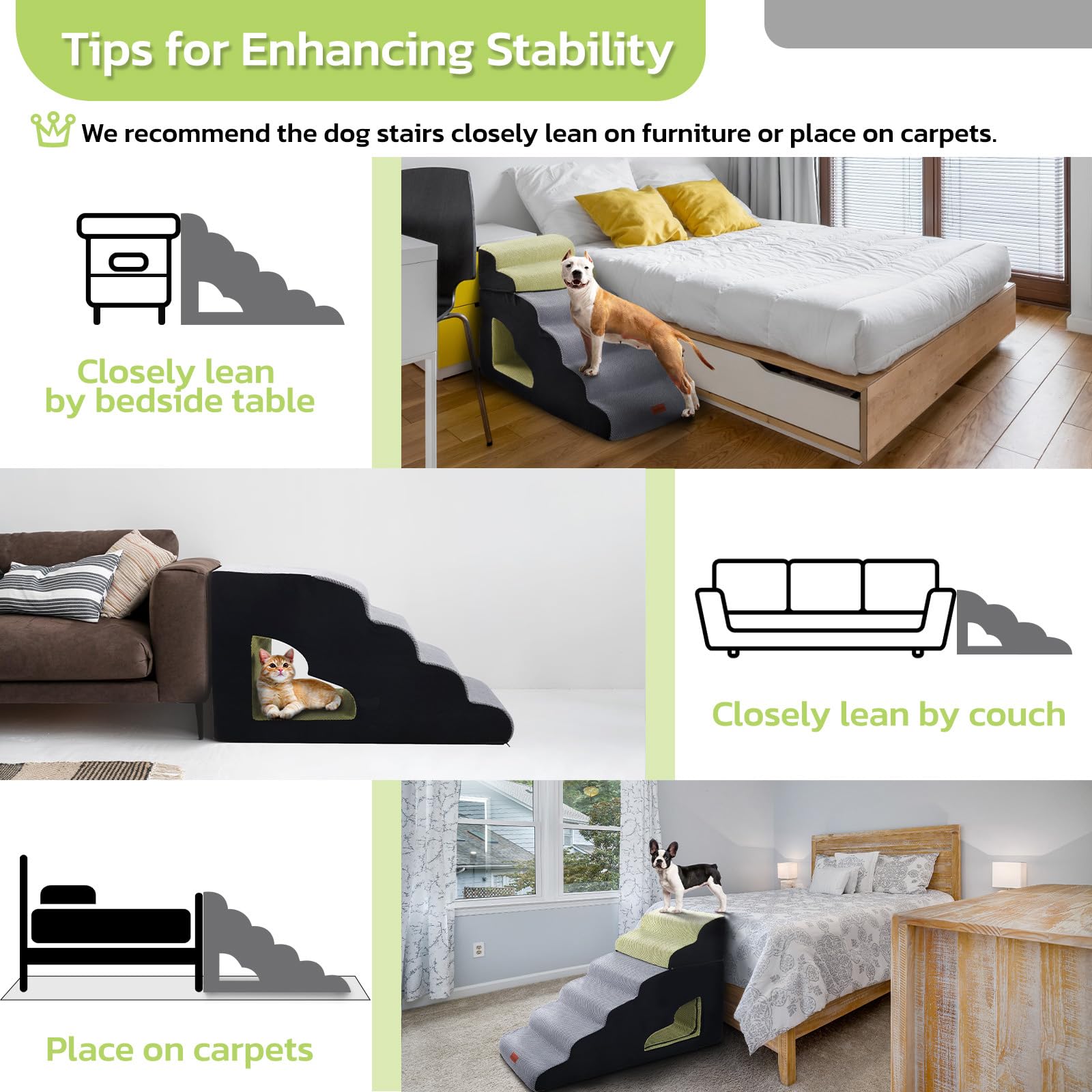 LOOBANI easy-assembly guide illustrating quick setup
