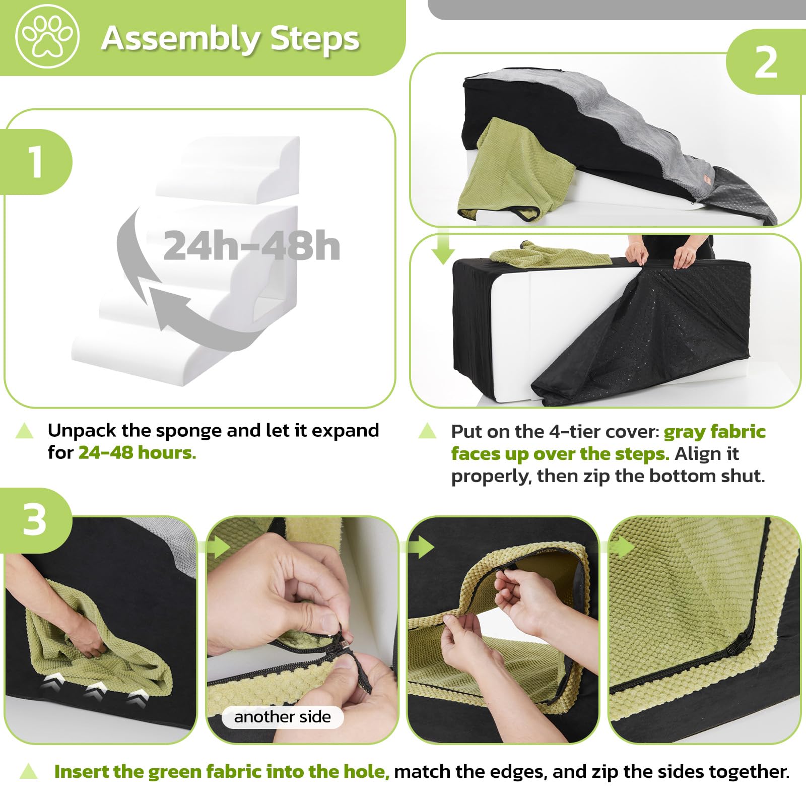 LOOBANI packaging shows vacuum compression and foam rebound