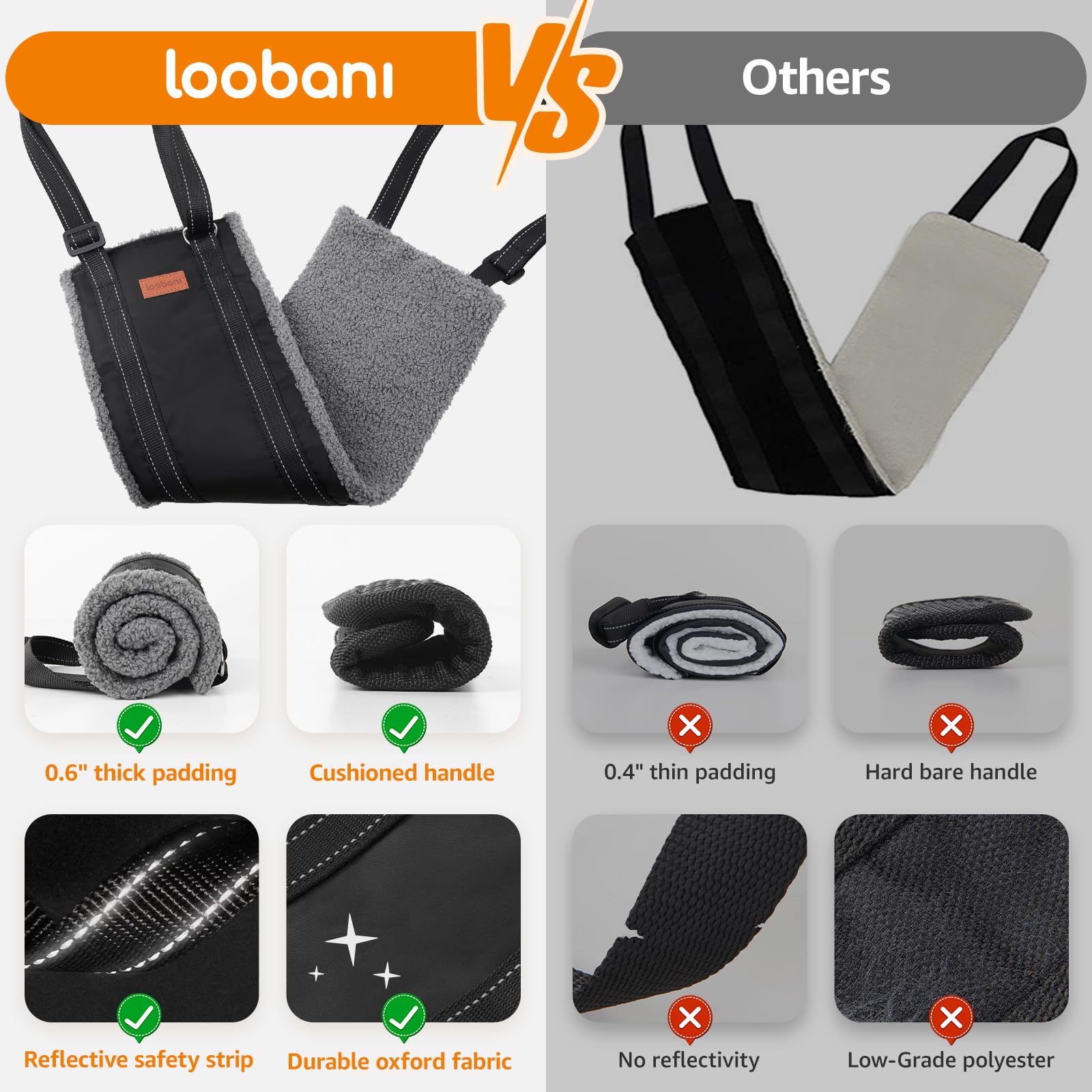 LOOBANI folds compactly into a portable storage bag.