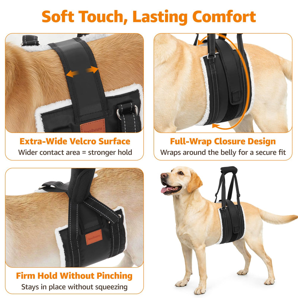 LOOBANI hip support harness soft fleece interior minimizes rubbing during gentle wear