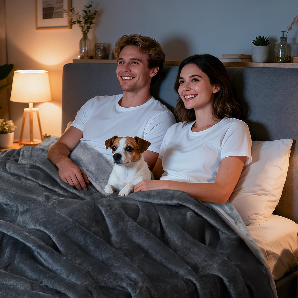 LOOBANI movie time blanket provides cozy warmth during evenings