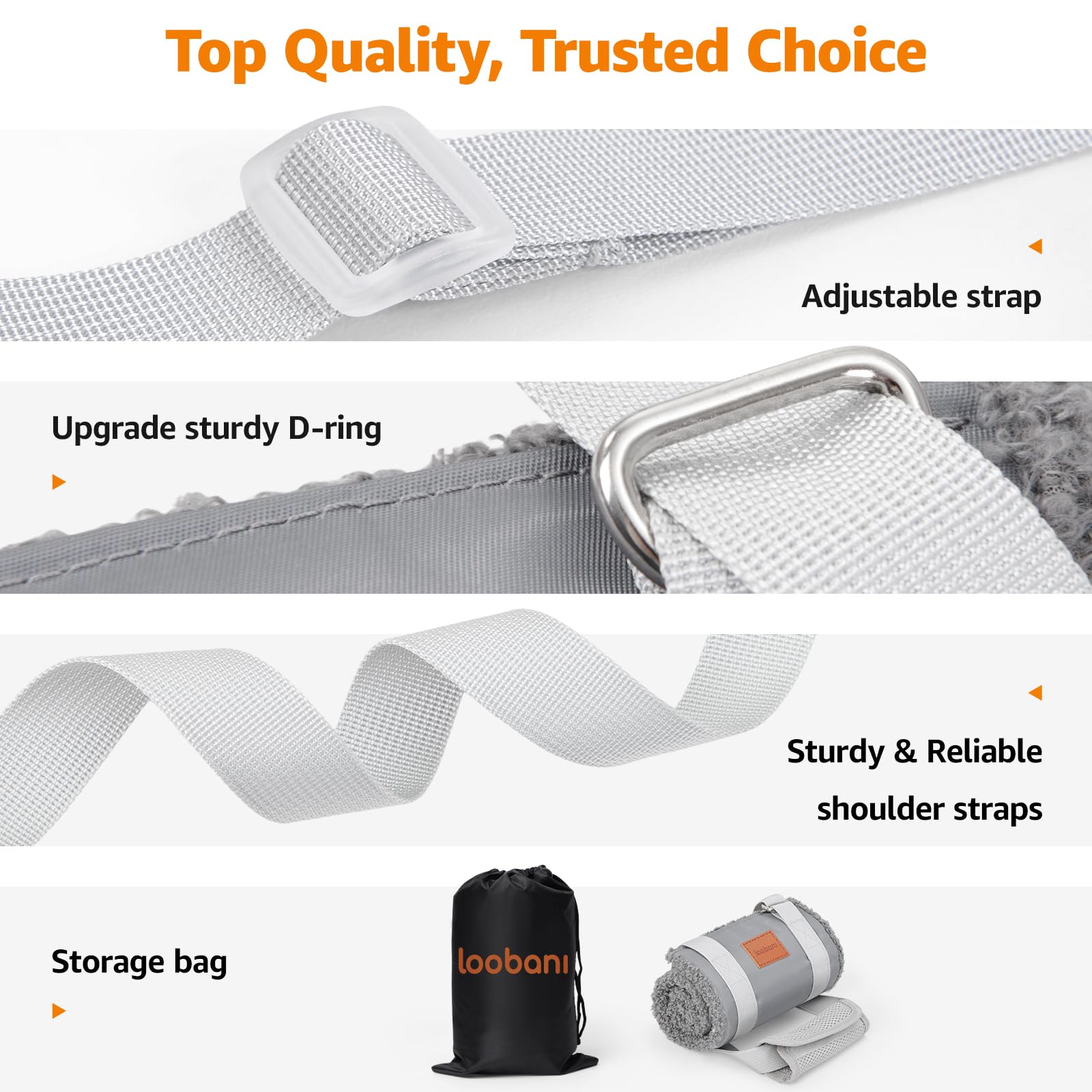 LOOBANI padded handle keeps your hand comfortable during lifting.