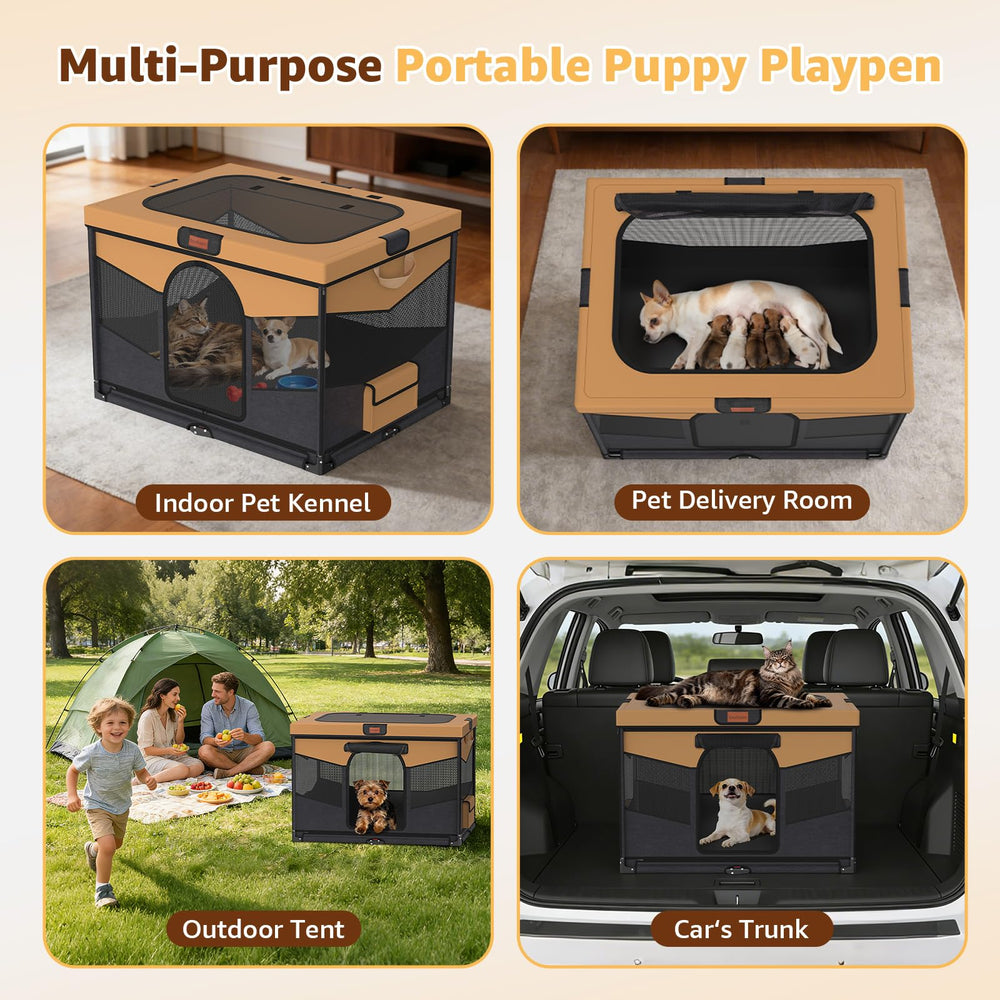 LOOBANI Pet playpen in doorway use supports versatile indoor spaces