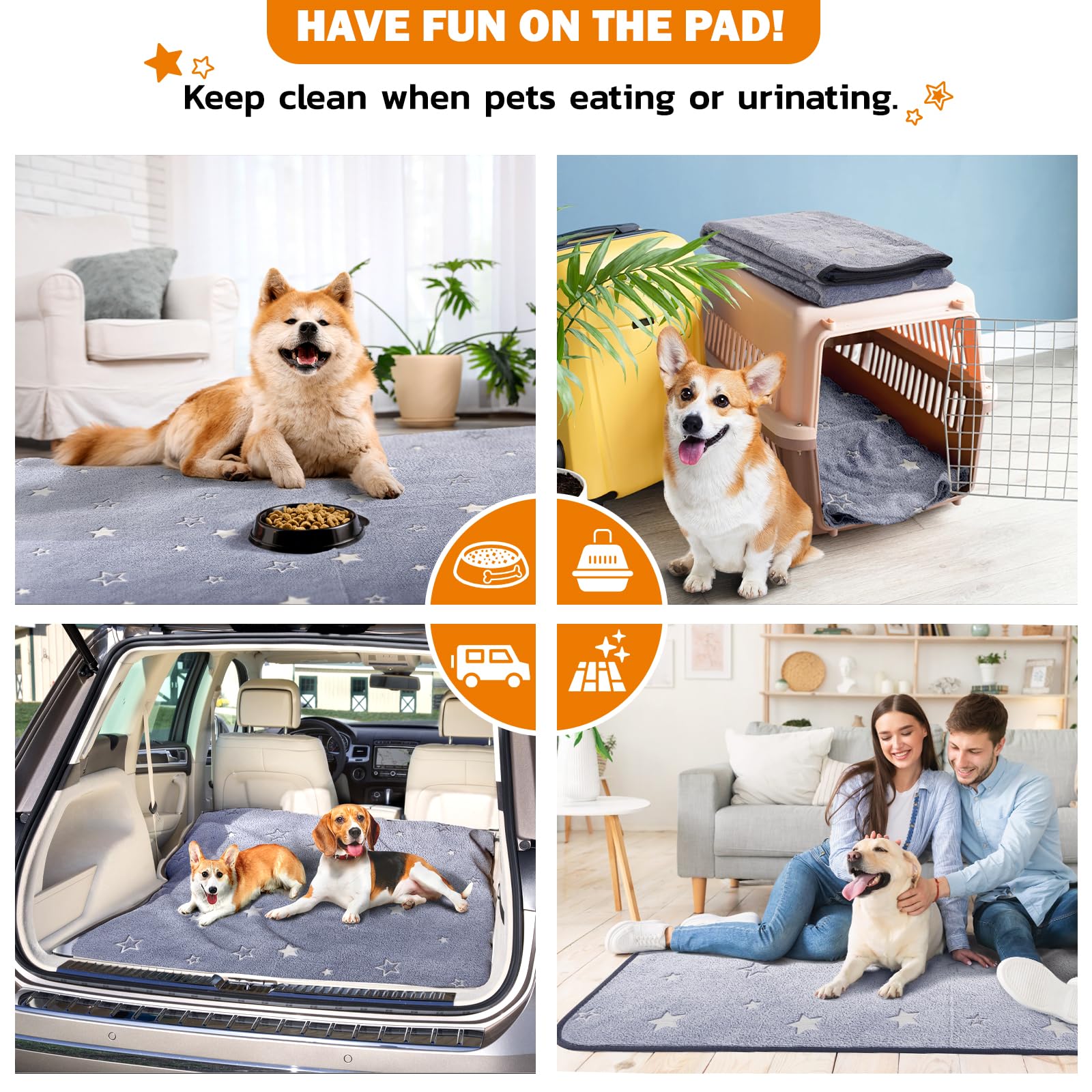 LOOBANI travel-ready pad ideal for car rides with dogs.