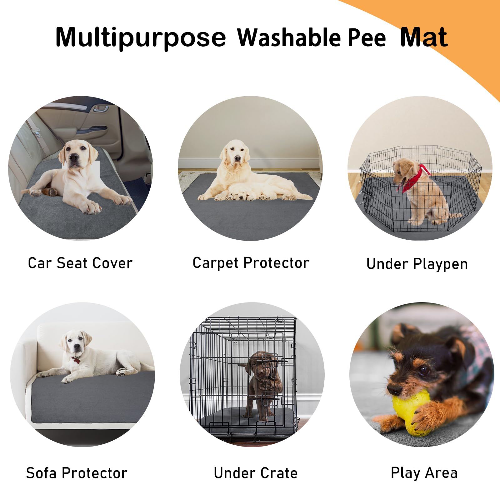LOOBANI two-pack large puppy pads cover more floor space.
